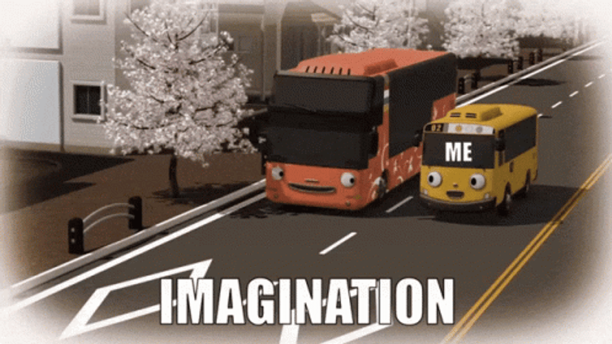 Short Bus Riding Alone At Night GIF