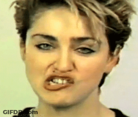 Short Hair 80S Funny Face GIF