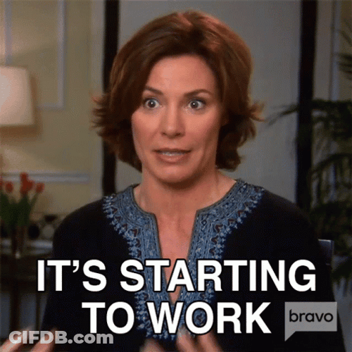 Short Hair Woman Starting To Work And Its Working GIF