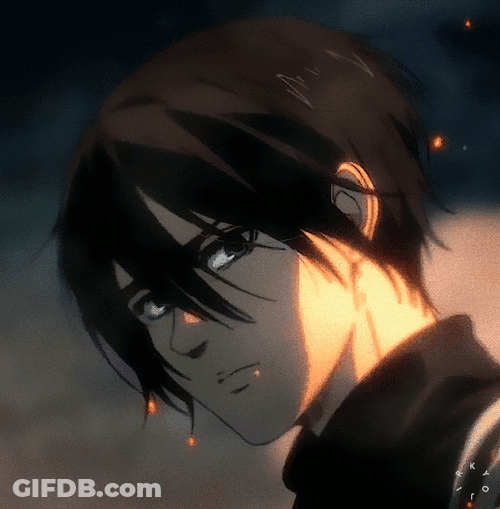 Short Haired Mikasa Ackerman GIF