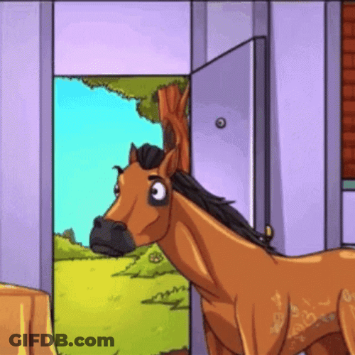 Short Horse Neigh Looking Up GIF