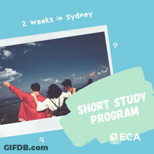 Short Study Program Poster Sydney Three People GIF