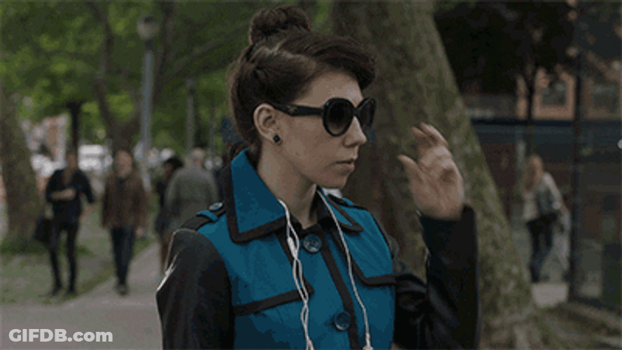 Shoshanna Spy Sunglasses Up GIF