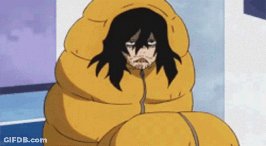 Shōta Aizawa Anime Sleeping Fully Covered GIF