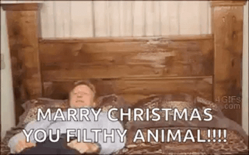 Shotgun Merry Christmas You Filthy Animal GIF