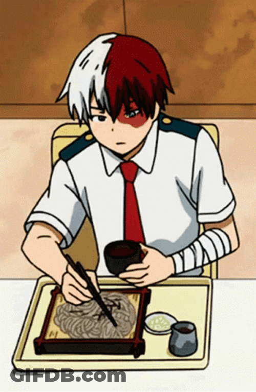 Shoto Todoroki Eating GIF