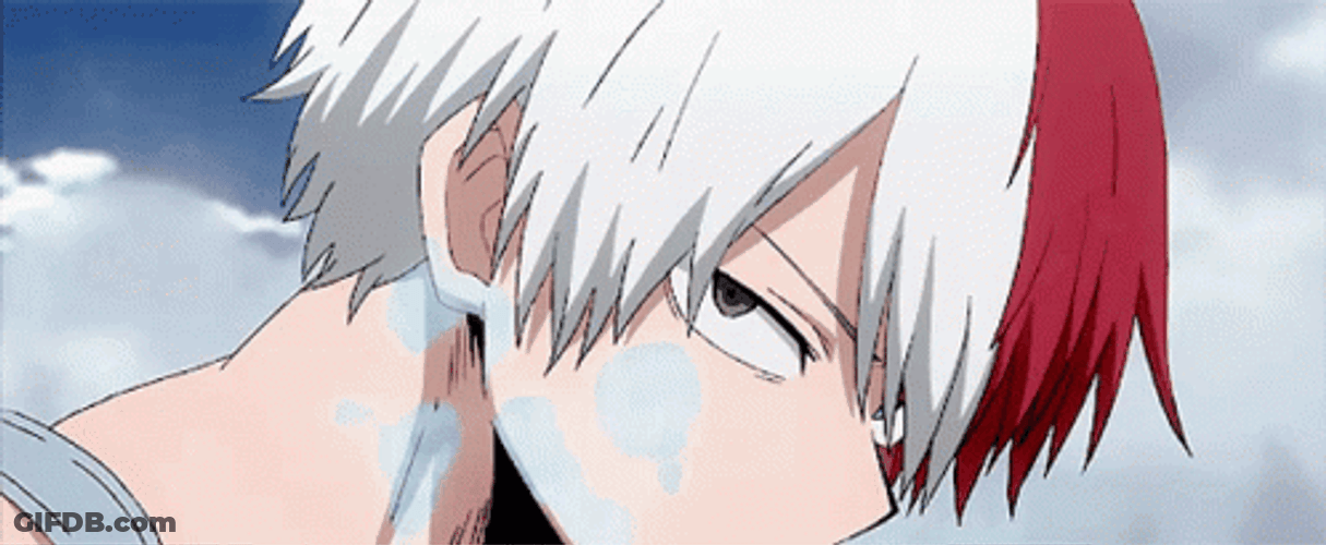 Shoto Todoroki Looking Back GIF
