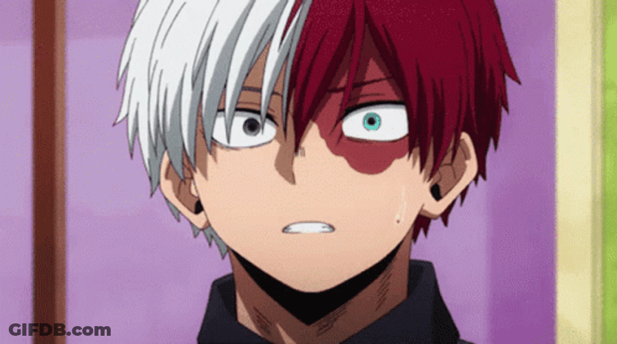 Shoto Todoroki Shocked GIF