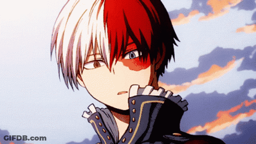 Shoto Todoroki Shy GIF