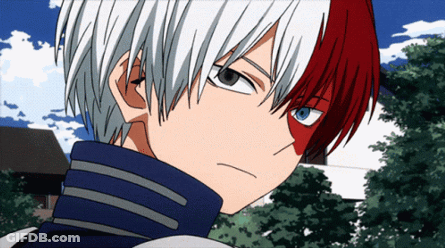 Shoto Todoroki Stare GIF