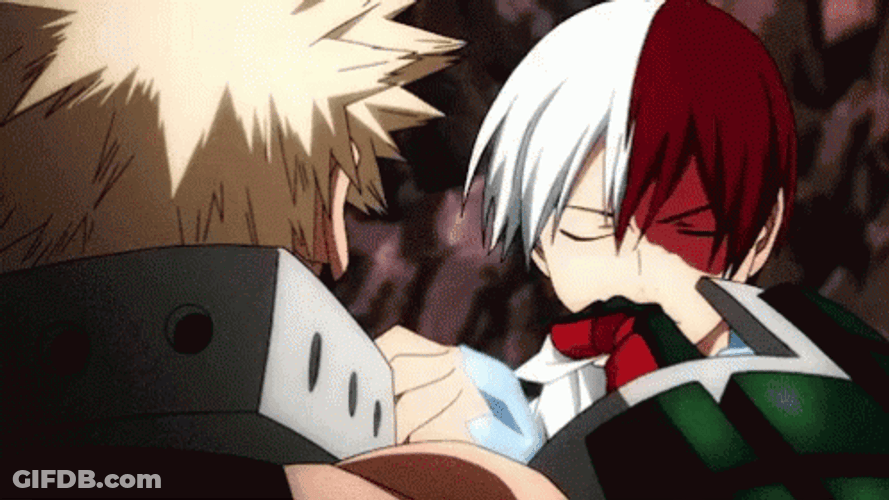 Shoto Todoroki Swaying Enemy's Hand GIF