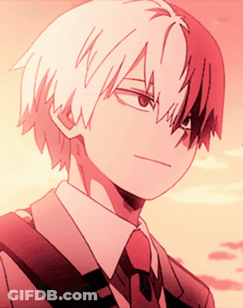 Shoto Todoroki Timid Smile GIF