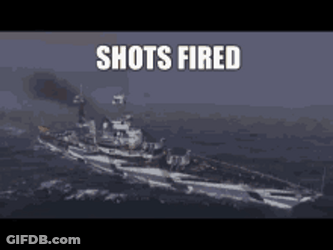 Shots Fired Sea Battle Boat GIF