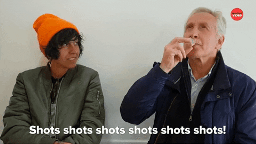 Shots Shots Shots Giggly Old Man GIF