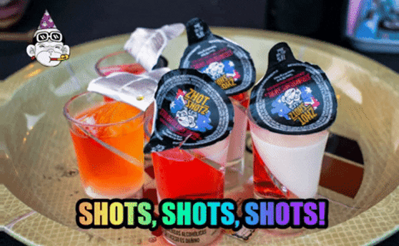 Shots Shots Shots Vibrating Shot Glasses GIF