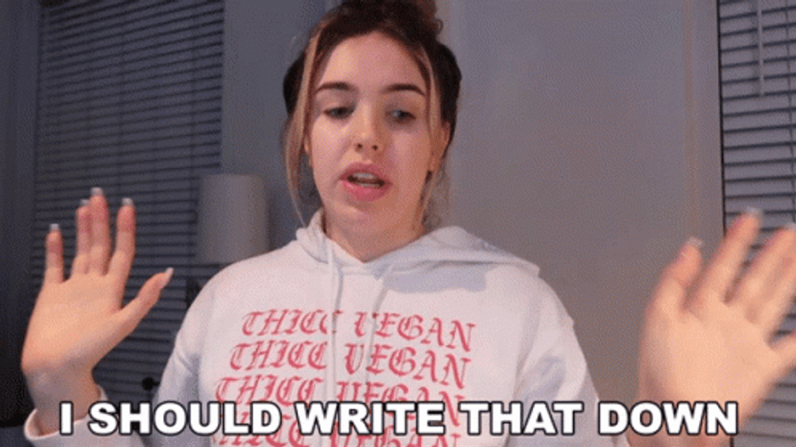 Should I Write That Down GIF