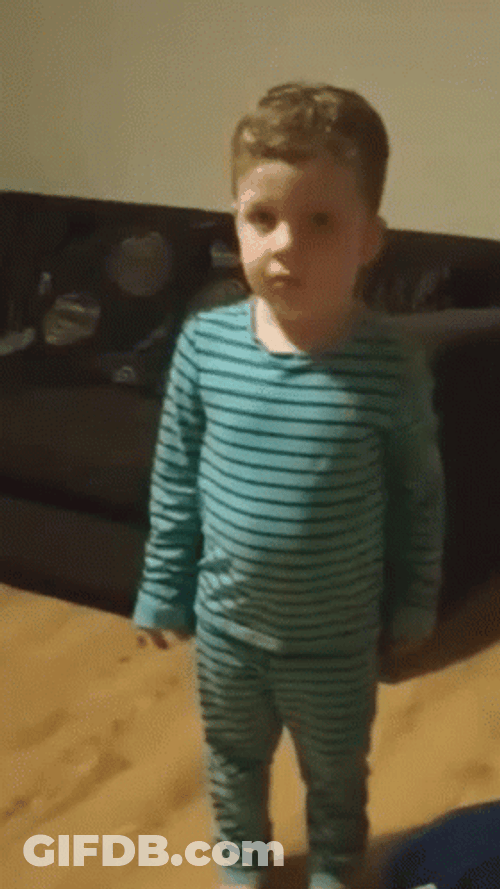 Shoulder Shrug Innocent Kid GIF