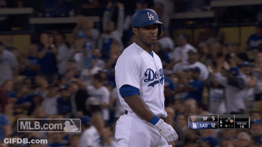 Shoulder Shrug Los Angeles Dodgers GIF
