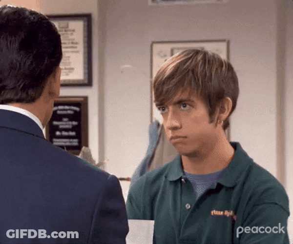 Shoulder Shrug Pizza Guy The Office GIF