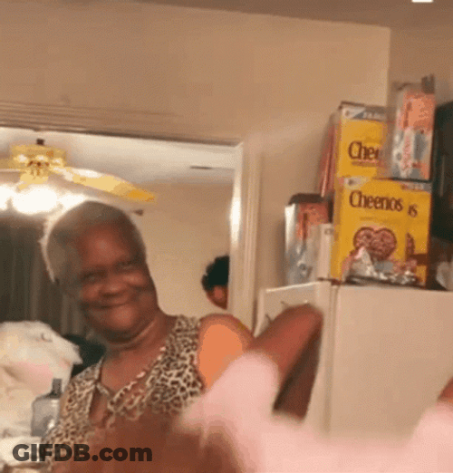 Shouting Guy At Home Afro Headshake GIF