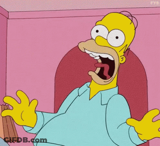 Shouting Homer Doh GIF