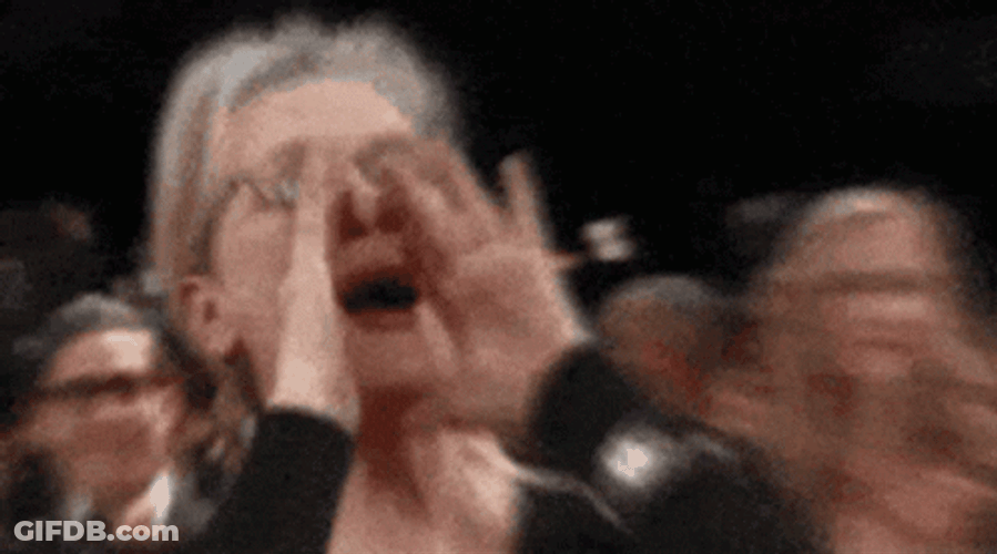 Shouting Loud Cheer Meryl Streep GIF