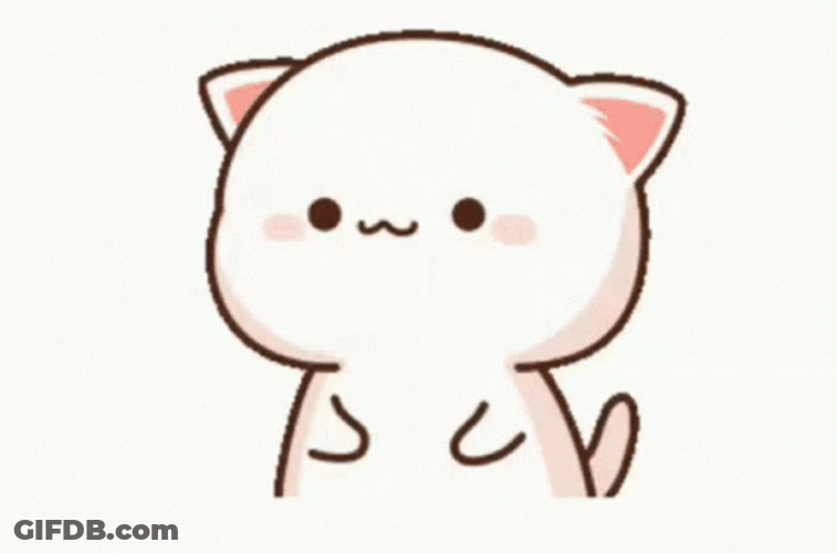 Shouting Mochi Peach Cat Shaking Head GIF