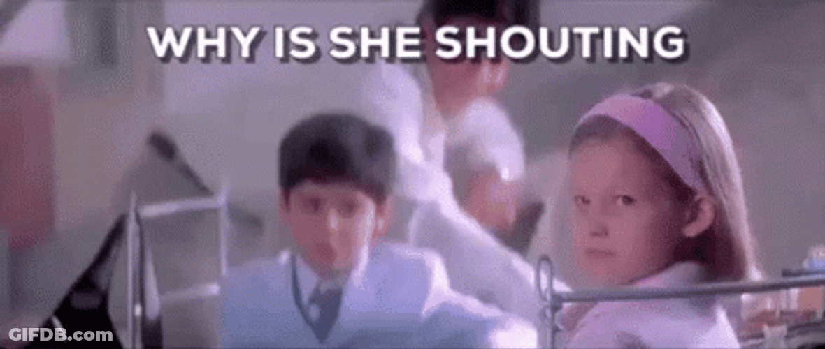 Shouting Reaction Cute Girl Bollywood Movie GIF