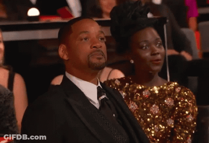 Shouting Will Smith Slap Oscars Meme GIF