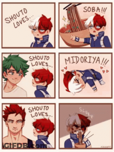 Shouto Loves Midoriya Soba Shouto Loves Shouto Loves Shouto Loves GIF
