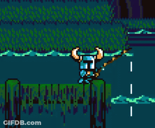 Shovel Knight Fishing GIF