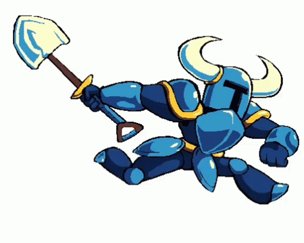 Shovel Knight Running Fast GIF