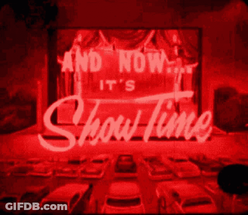 Show Time Sign Lit Up GIF