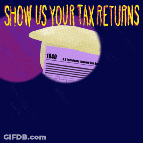 Show Us Your Taxes Returns GIF