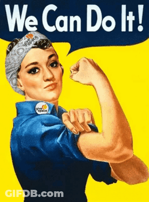 Show Your Muscles We Can Do This GIF