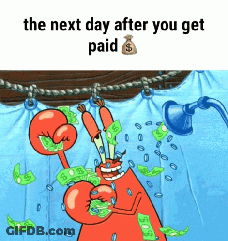 Shower Money GIF