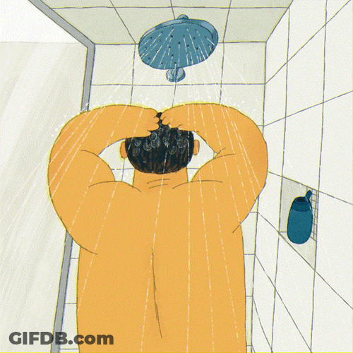Showering GIF