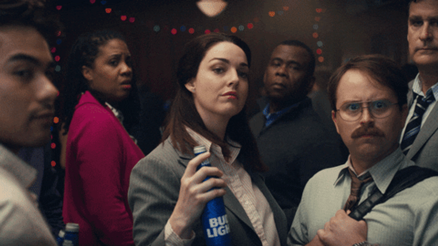 Showing Bud Light With Smug Face GIF