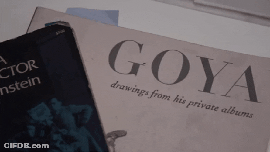 Showing Goya's Painting Museum GIF