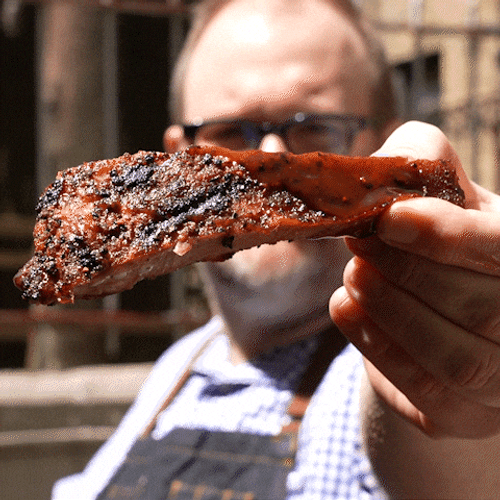 Showing The Juicy Ribs GIF