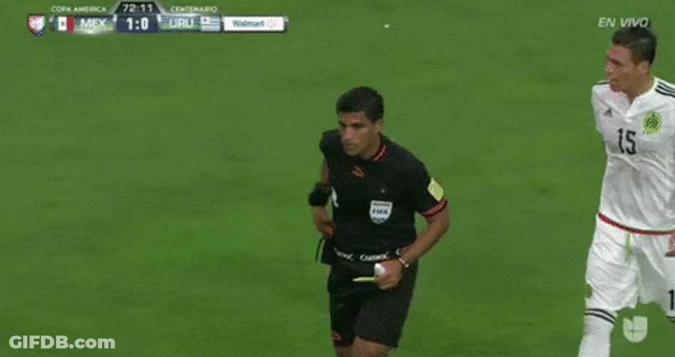Showing Up Red Card Penalties GIF