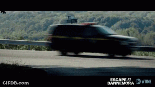 Showtime Ad Escape At Dannemora Police Car Driving GIF
