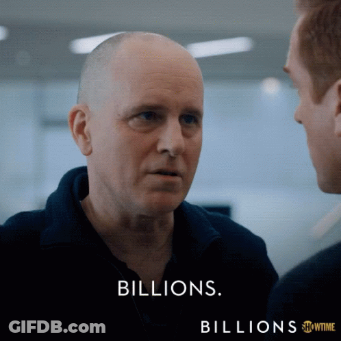 Showtime Billions Ad Two Men Talking GIF