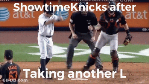 Showtime Knicks After Loss GIF