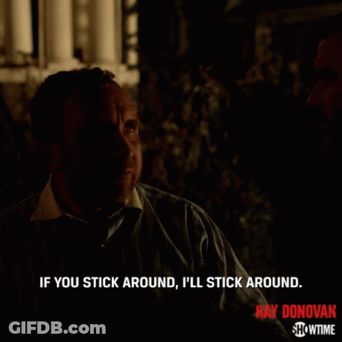 Showtime Ray Donovan Ad Two Men Talking GIF