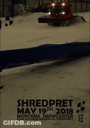 Shredpret Montana Snow Center Poster GIF