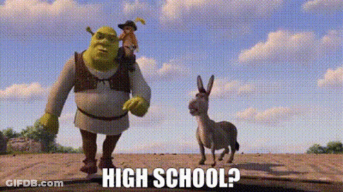Shrek And A Donkey Are Walking In The Desert And Shrek Is Carrying A Boy On His Back . GIF
