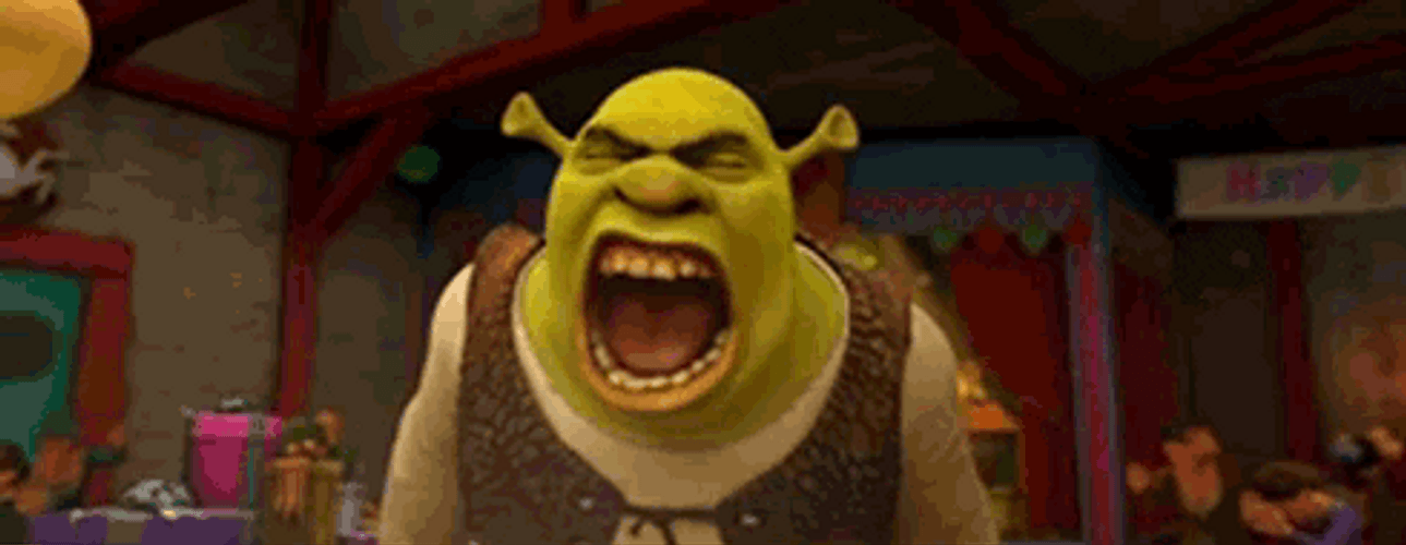 Shrek Angry Yelling GIF