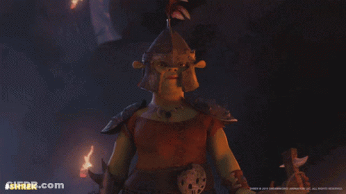 Shrek Animated Character With Red Hair GIF