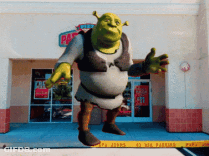 Shrek Doing Fortnite Default Dance GIF